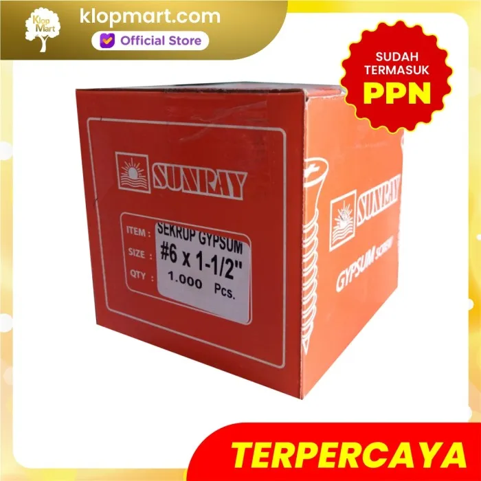 Jual Sunray Skrup Gypsum 4cm - 6x1-1/2