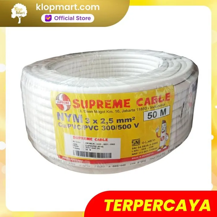Jual Kabel Supreme NYM Ukuran 3 x 2.5 Per Meter