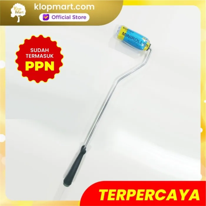 Jual Kuas Roll Cat ACE Budget Mini + Gagang 110mm-1