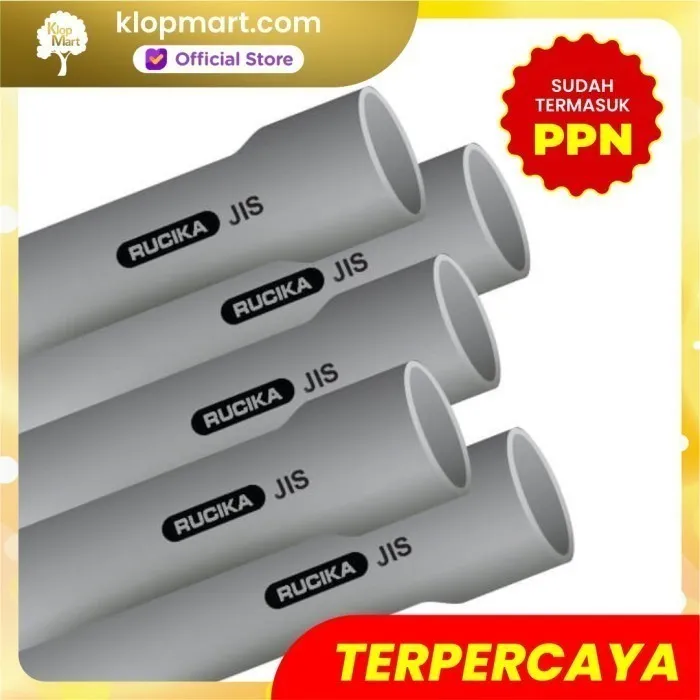 Jual Pipa PVC Rucika JIS Type VP - Ukuran : 1-1/2