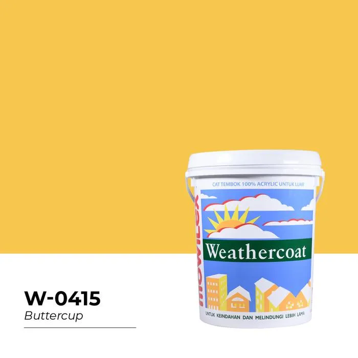 Jual Cat Tembok Mowilex Weathercoat 2.5Lt Galon Plastik - Buttercup