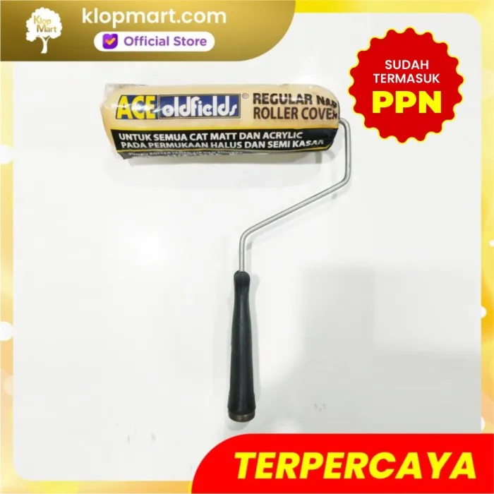 Jual Bulu Kuas Roll ACE - Regular Nap + Gagang 230mm / 10mm (3/8'') NAP