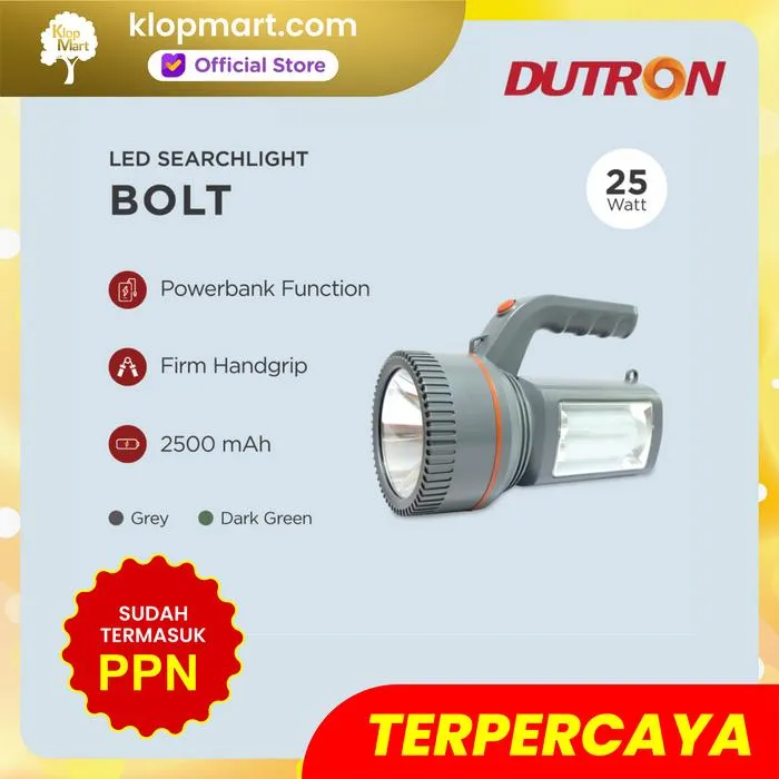 Jual DUTRON Senter Tangan Jumbo LED Searchlight Bolt 25Watt - Hijau-2