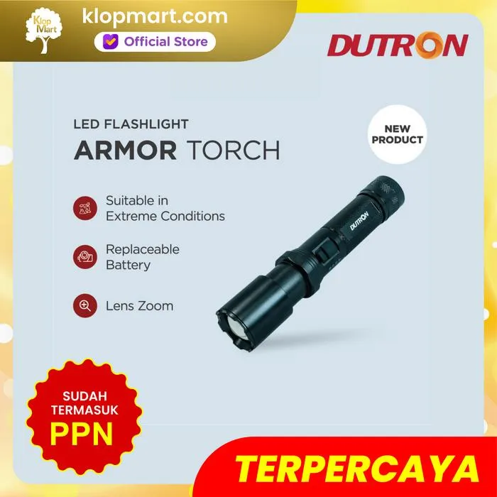 Jual DUTRON Senter LED Flashlight Armor Torch 20W White Laser Light-1