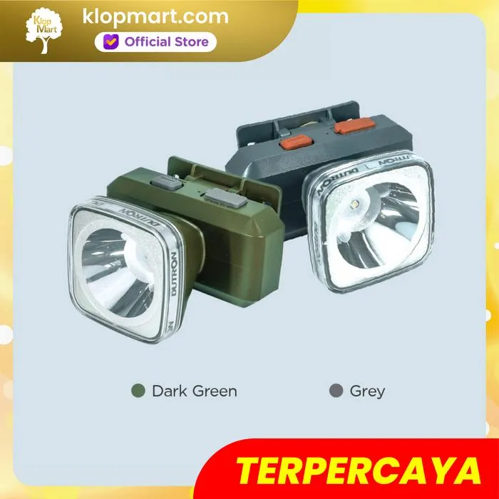 Jual DUTRON Senter Kepala LED Headlamp 7W Boxy Beam Daylight - Gray-3