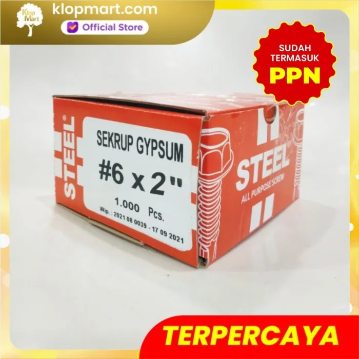 Jual Skrup Sekrup Gypsum Steel 5cm 6x2