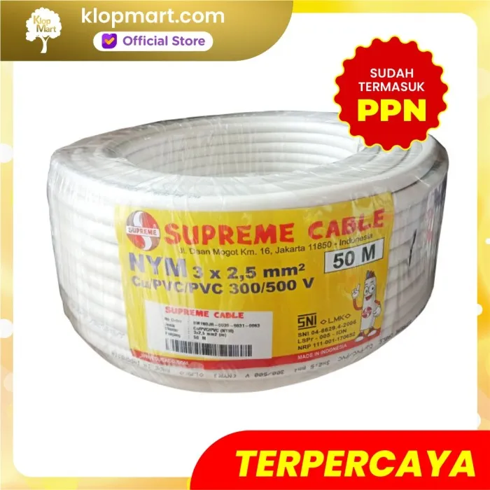 Jual Kabel Supreme NYM Ukuran 3 x 2.5 Per Roll