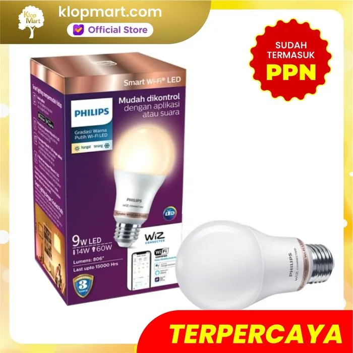 Jual Philips Lampu Smart Wifi LED 9W - Tunable White-1