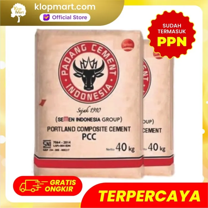 Jual Semen Padang 40Kg 1DO (200sak) Tanpa Bongkar-1