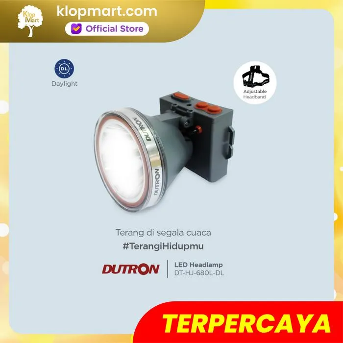 Jual DUTRON Senter Kepala LED Headlamp Terra Beam Senter Camping 30W - Daylight