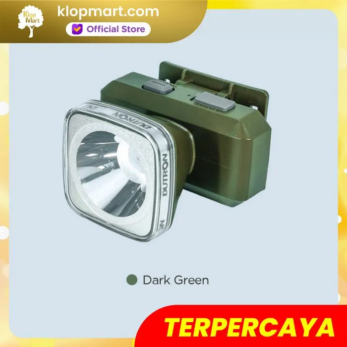 Jual DUTRON Senter Kepala LED Headlamp 7W Boxy Beam Daylight - Dark Green-1