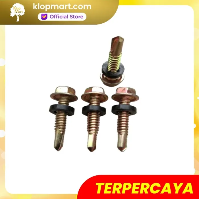 Jual Baut skrup roofing 12x25 2.5cm-2