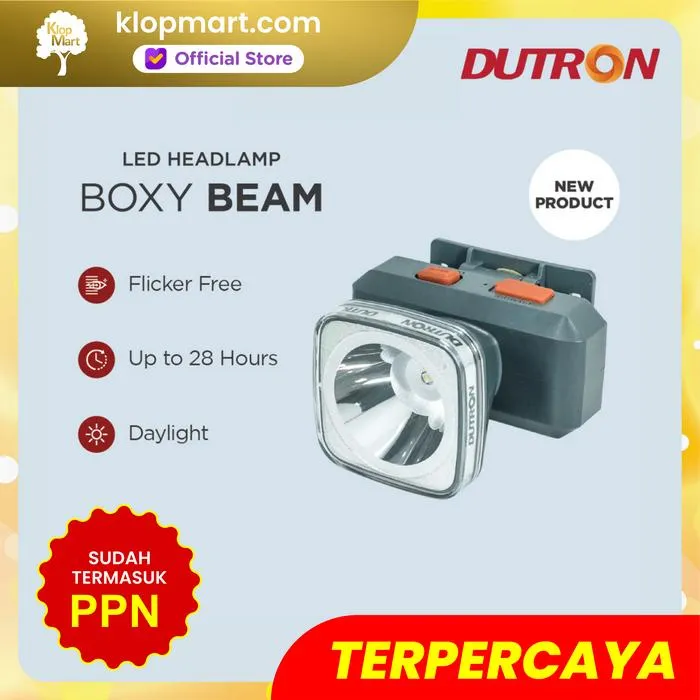 Jual DUTRON Senter Kepala LED Headlamp 7W Boxy Beam Daylight - Gray-2