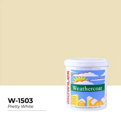 Jual Cat Tembok Mowilex Weathercoat 2.5Lt Galon Plastik - Pretty White