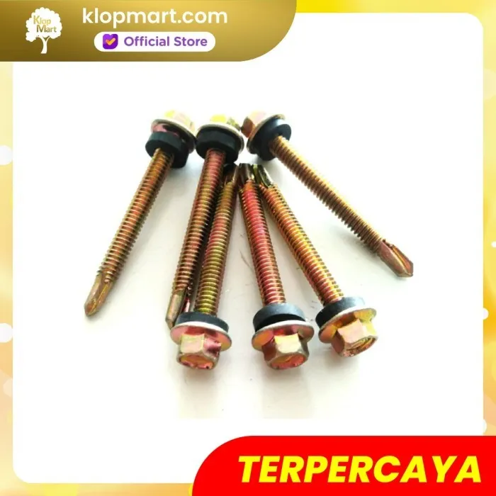 Jual Skrup Roofing 12x50 Kuning - 5cm-2