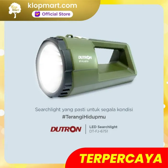 Jual DUTRON Senter LED Searchlight Valeo 30W - Dark Green