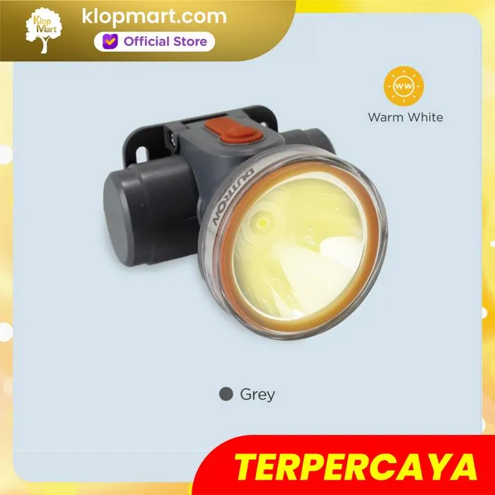 Jual DUTRON Senter Kepala LED Headlamp Nova Beam Rechargeabel 7W-2