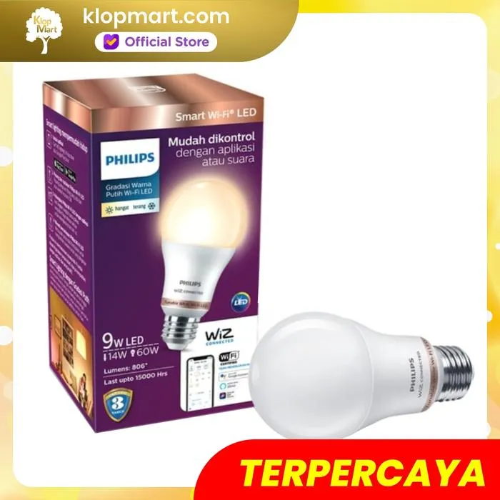 Jual Philips Lampu Smart Wifi LED 9W - Tunable White-2