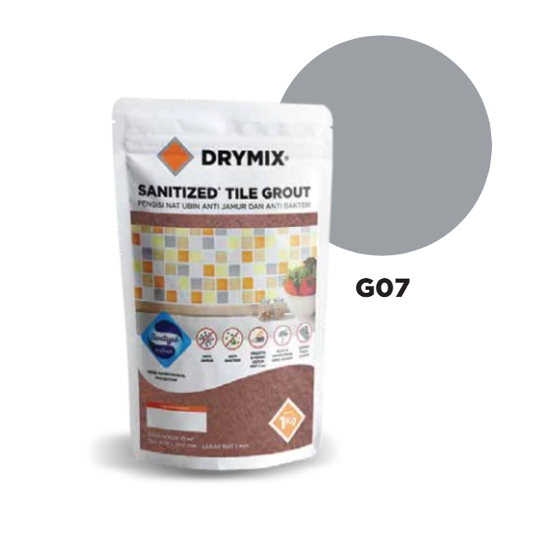 Jual Drymix Tile Grout G07 Smokey Grey - Dus 20 Kg