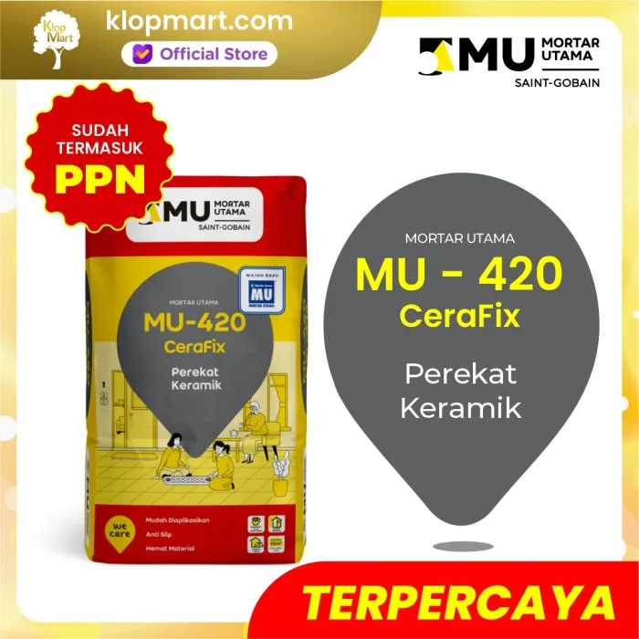 Jual Mortar Utama MU-420 CeraFix Perekat Keramik 25kg