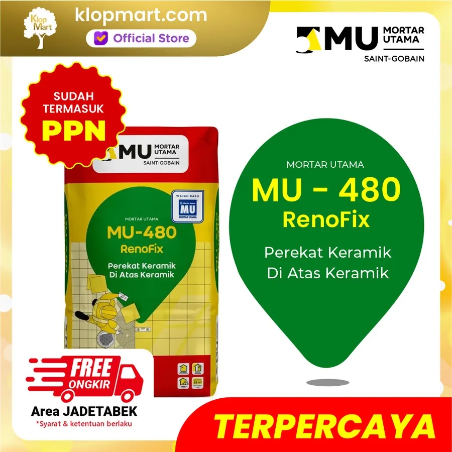Jual Mortar Utama MU-480 RenoFix Perekat Keramik di Atas Keramik 25kg-2