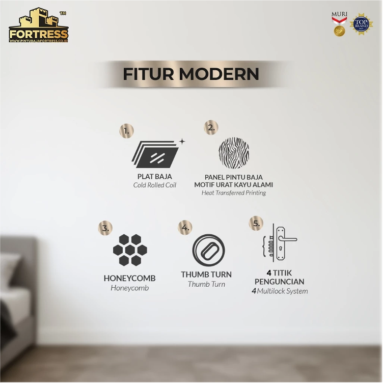 Jual Pintu Besi/Baja Fortress Single Door Armor 90-1