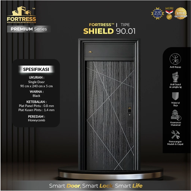 Jual Pintu Besi/Baja Fortress Single Door Shield 01 90