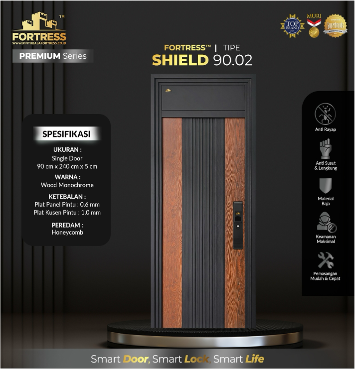 Jual Pintu Besi/Baja Fortress Single Door Shield 02 90-1