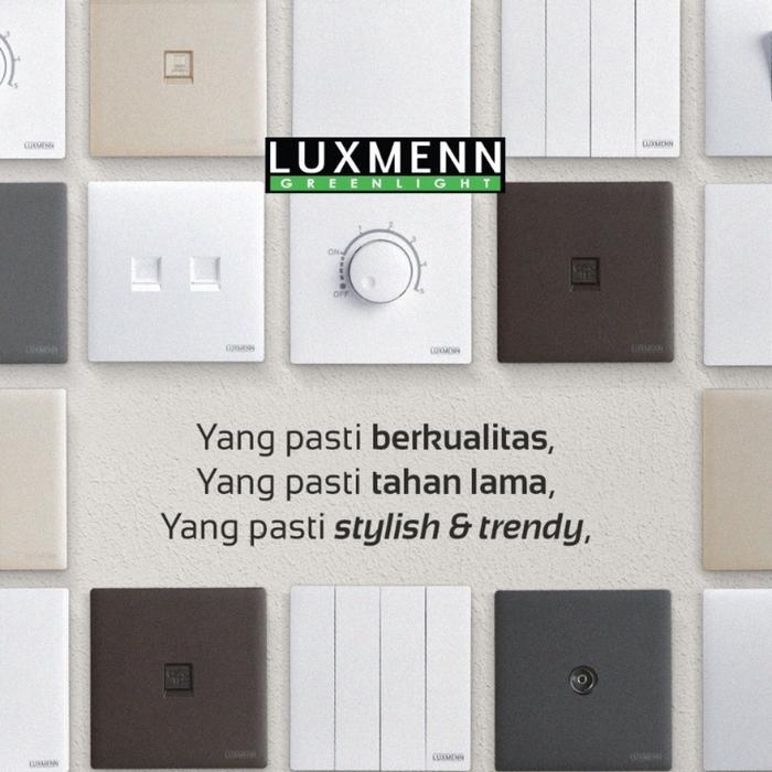 Jual Luxmenn Saklar 2 Gang 1 Way LUX-T3-K2/1 Putih-2