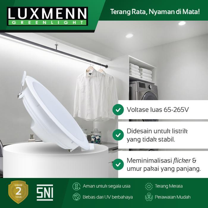 Jual Lampu & Armatur Luxmenn LUX - H800 / 15 Watt / Paket Hemat 3 Pcs / Inbow Bulat - Tipe Downlight - Putih ( 6000k )-4