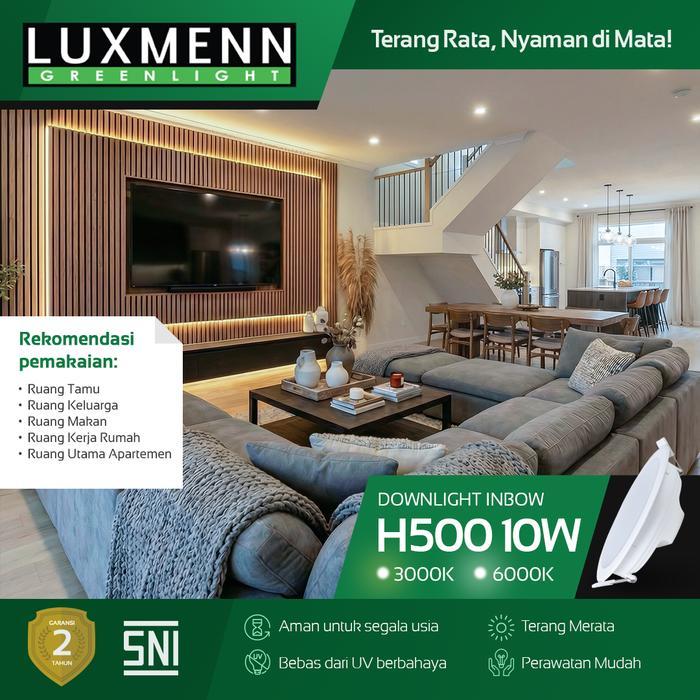 Jual Lampu & Armatur Luxmenn LUX - H500 / 10 Watt / Paket Hemat 3 Pcs / Inbow Bulat - Tipe Downlight - Putih ( 6000k )-5