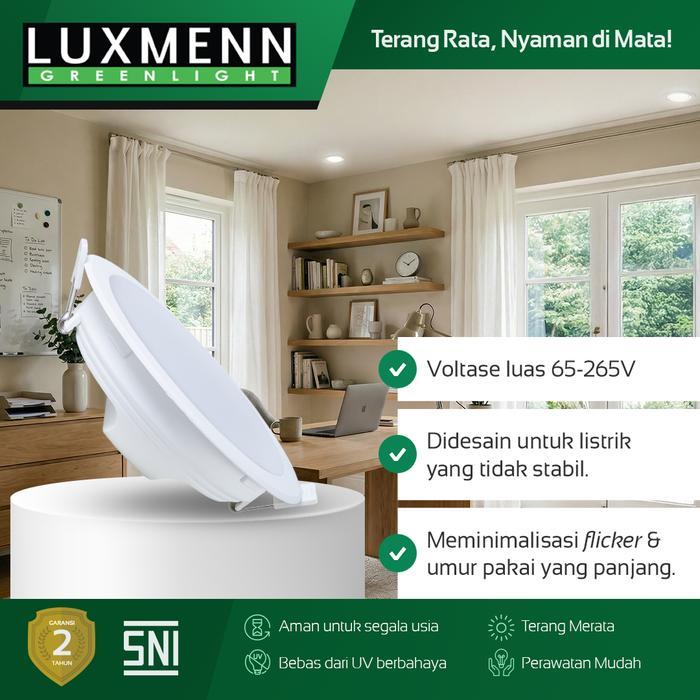 Jual Lampu & Armatur Luxmenn LUX - H500 / 10 Watt / Paket Hemat 3 Pcs / Inbow Bulat - Tipe Downlight - Putih ( 6000k )-4