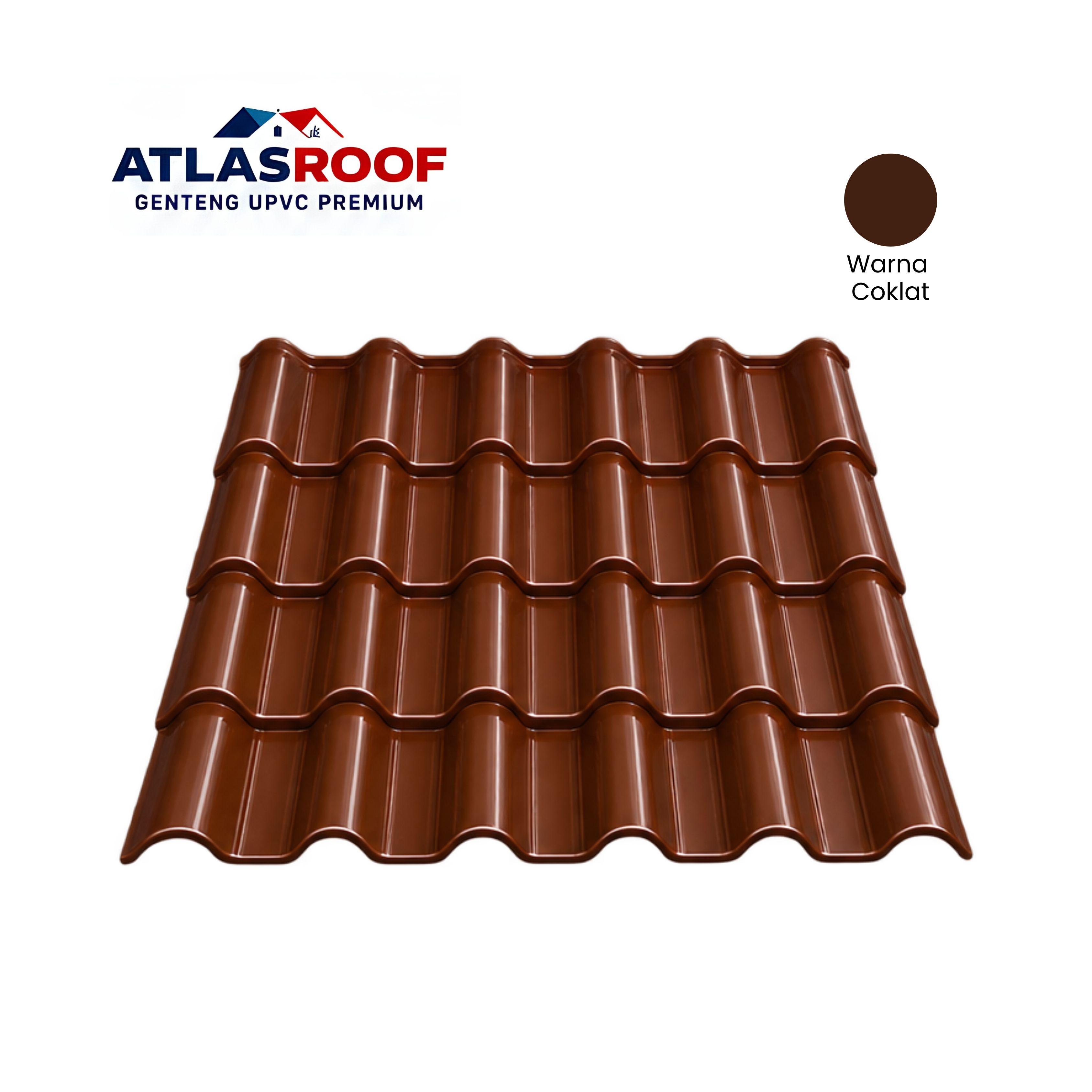 Jual Genteng UPVC Premium ATLAS ROOF with A.S.A. - Warna Coklat-1