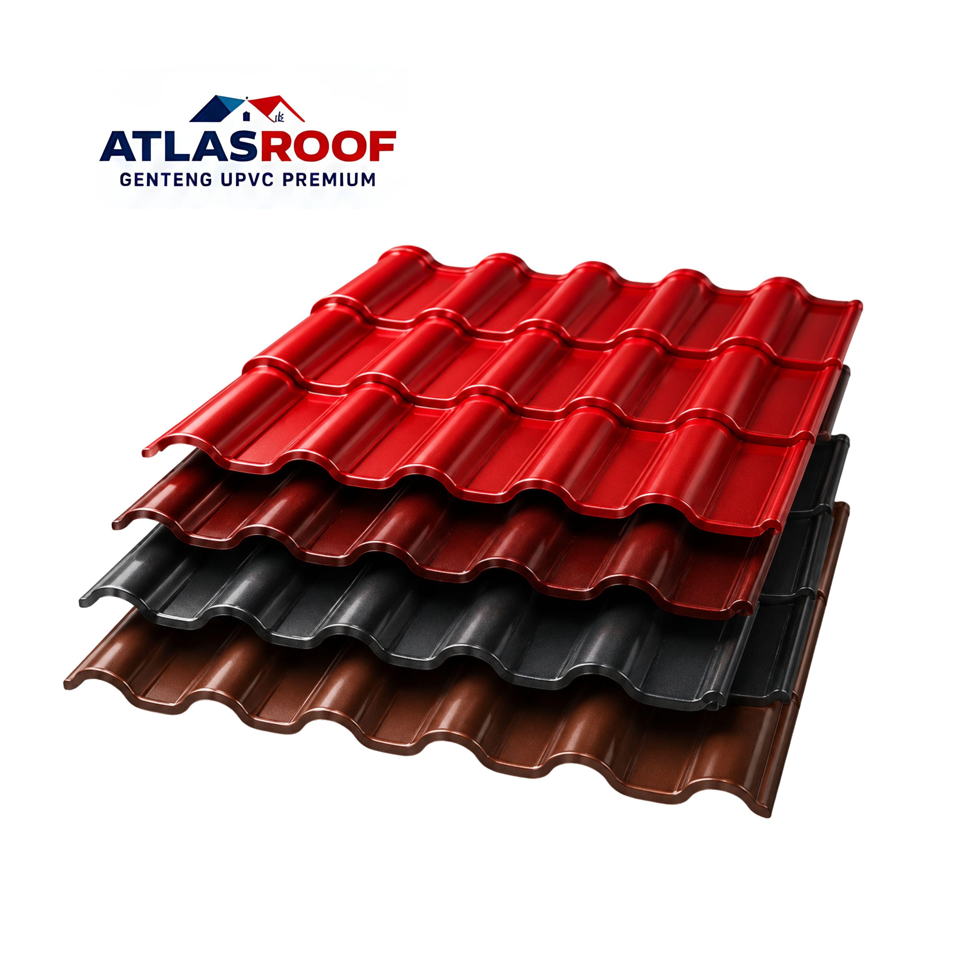 Jual Genteng UPVC Premium ATLAS ROOF with A.S.A. - Warna Merah Batu Bata-7