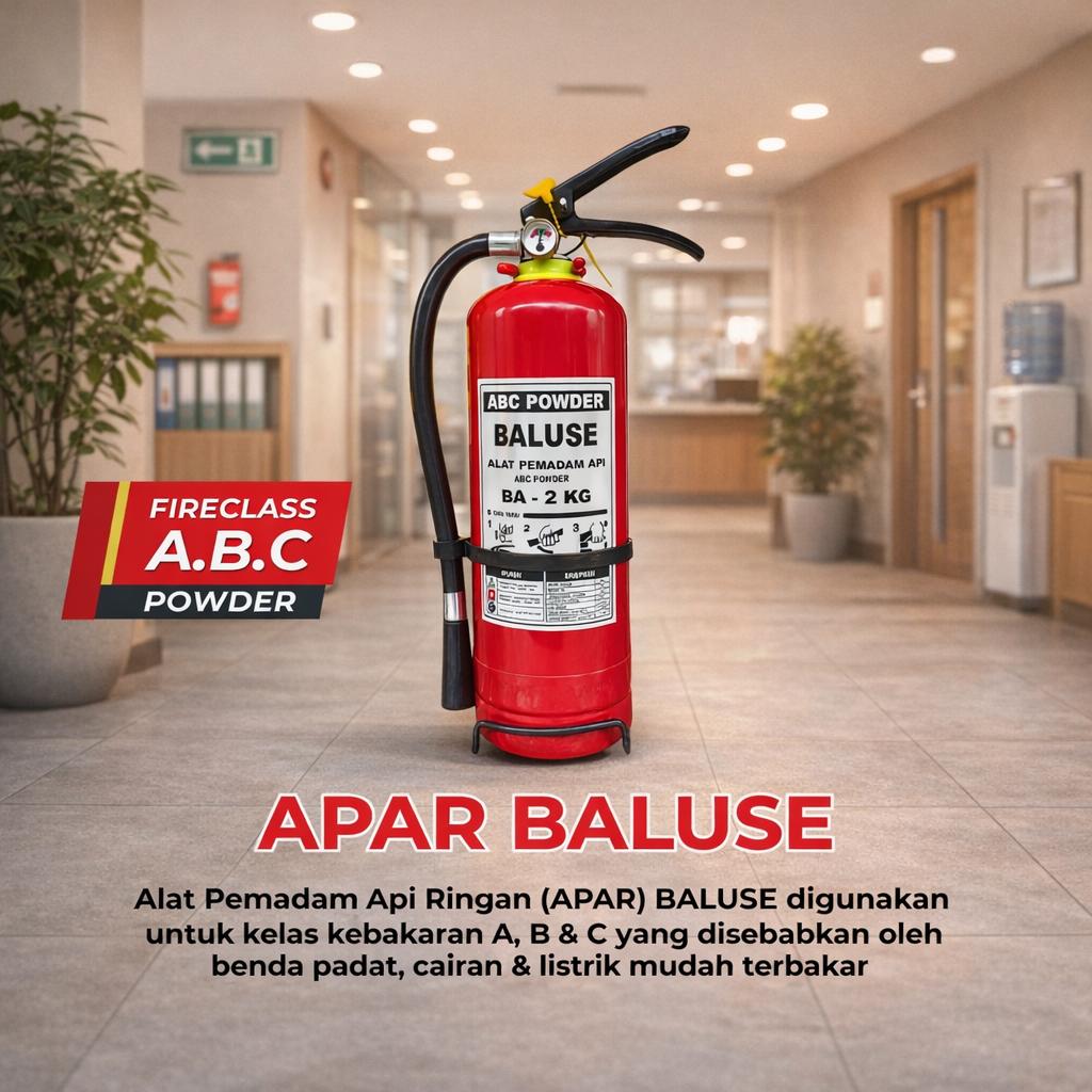 Jual APAR Baluse Berat 2 Kg Pemadam Api Ringan Dry Chemical Powder Tabung