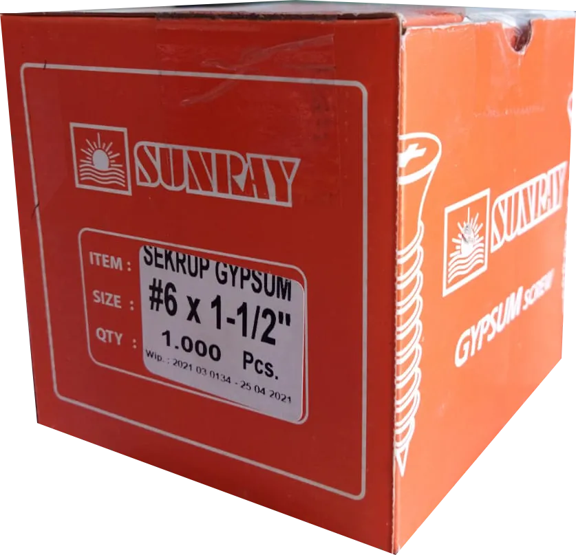 Jual Sunray Skrup Gypsum 4cm - 6x1-1/2-2