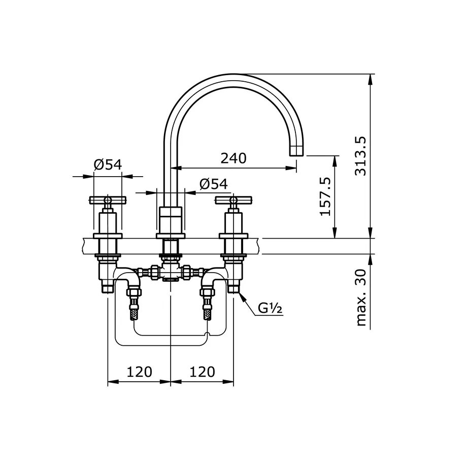 Jual Toto Bath Filler & Mixer TX467SECBR-2