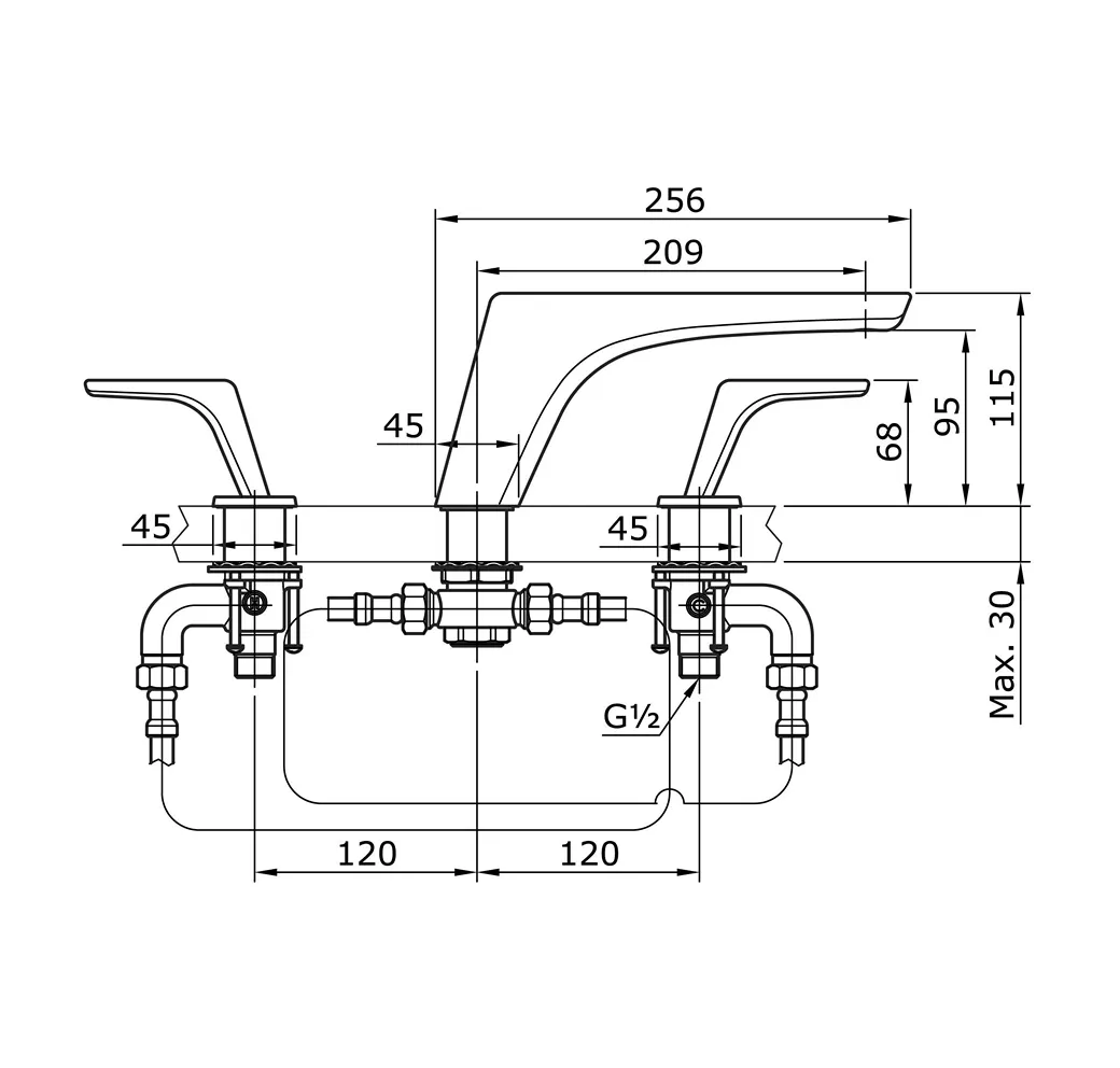 Jual Toto Bath Filler & Mixer TX467ST-2