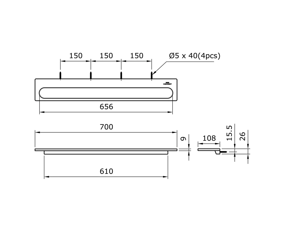 Jual Toto Bath Towel Bar YT87S7S-2