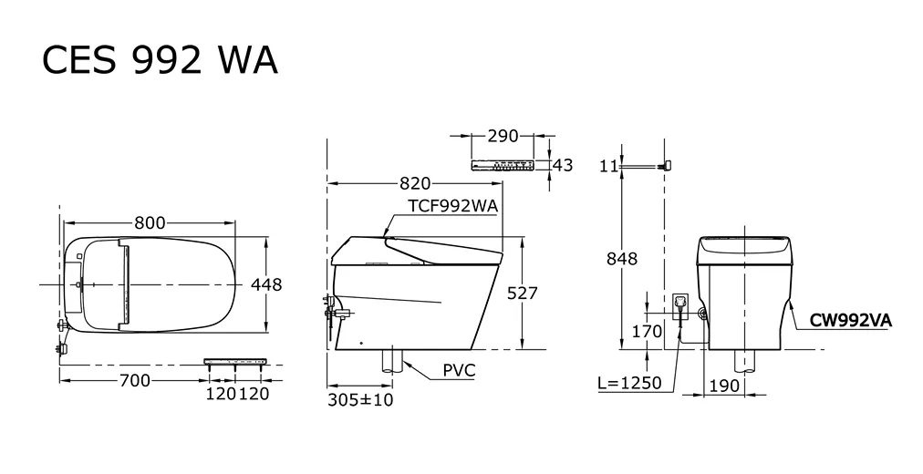 Jual Closet TOTO CES992WA -2
