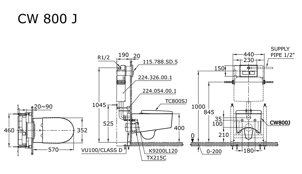 Jual Closet TOTO CW800J -2