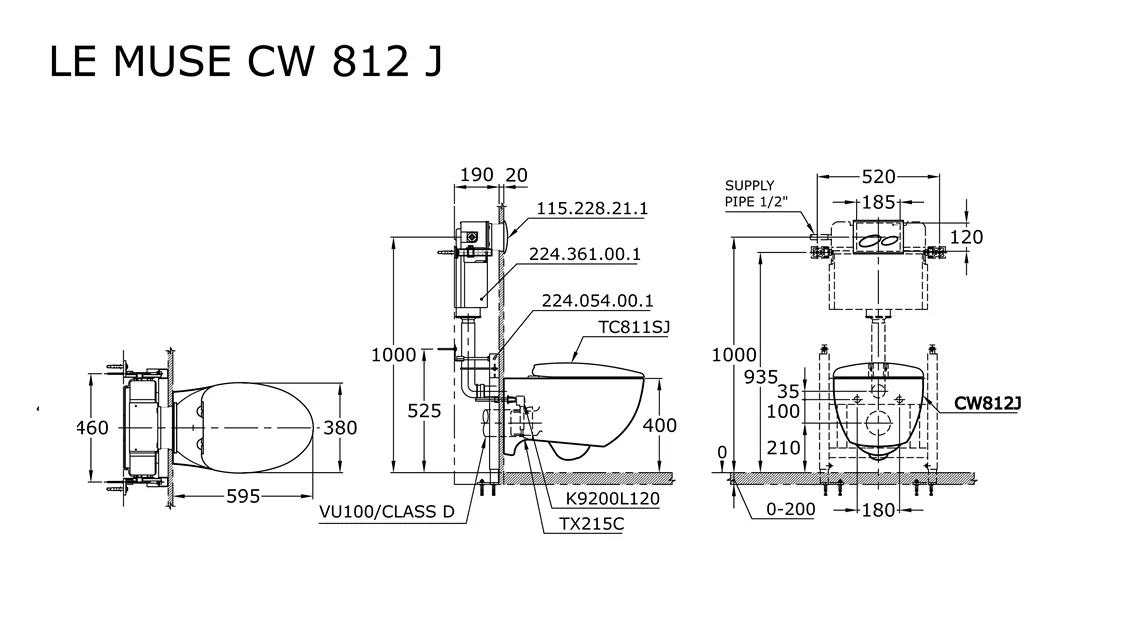 Jual Closet TOTO CW812J -2