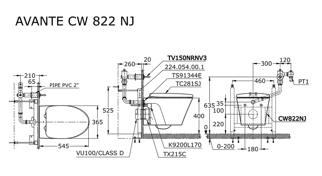 Jual Closet TOTO CW822NJ/TV150NRNV3 -2