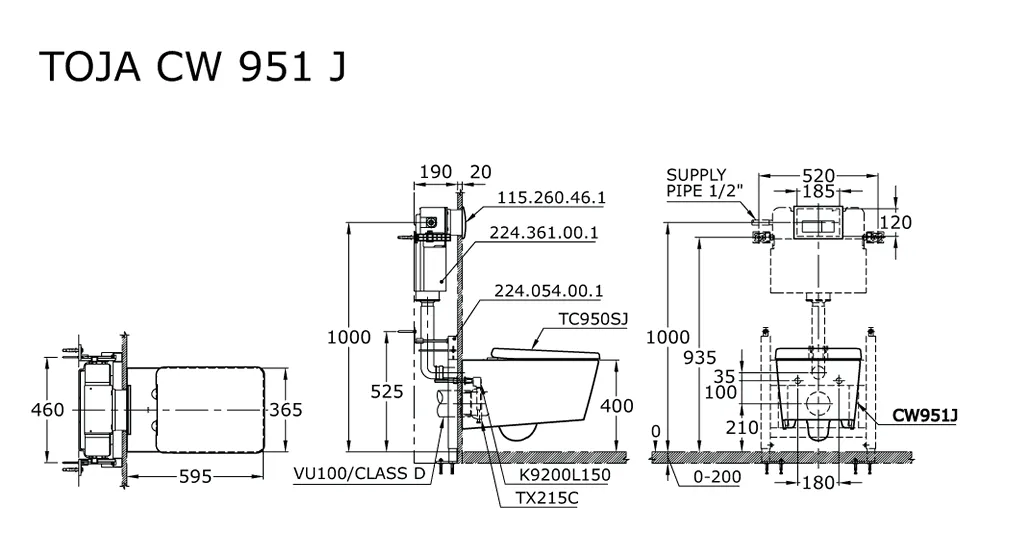 Jual Closet TOTO CW631PJ/SW631JP -2