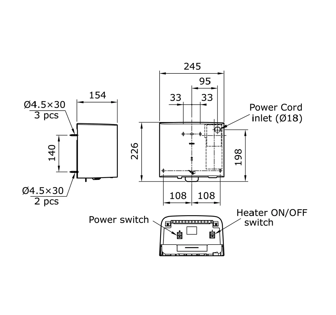 Jual Toto Hand Dryer TYC322WF -2