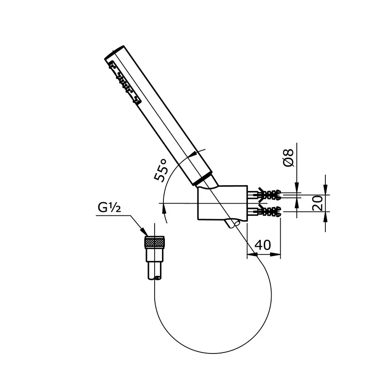 Jual Toto Hand Shower THX118SESMN-2