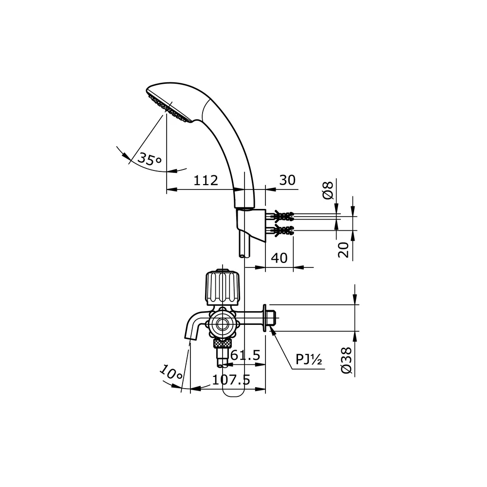 Jual Toto Hand Shower TX423SN-2