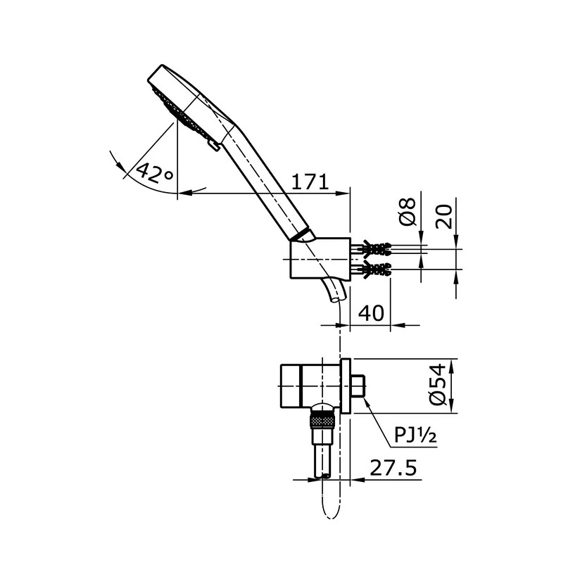 Jual Hand Shower TOTO TX472SEN-2