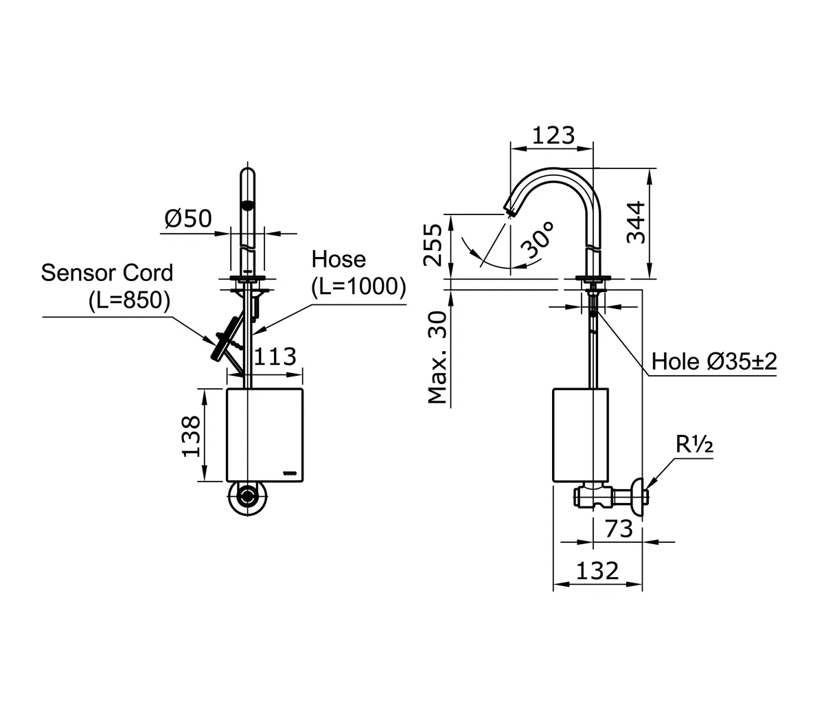 Jual Kran Wastafel TOTO DLE110A2NV900/TN78-9V900 -2
