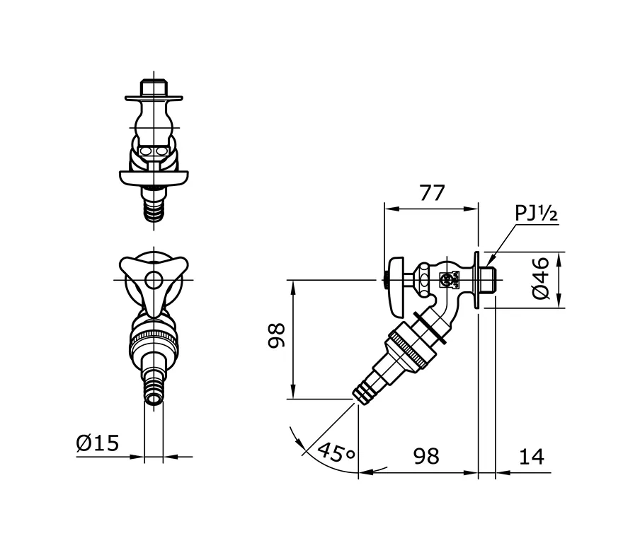 Jual Kran Wastafel TOTO T28UNH13 -2